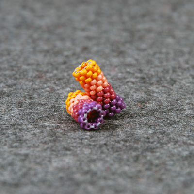 Finished Peyote stitch beads
